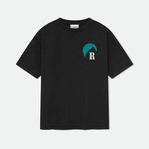 RHUDE Men's Moonlight Tee Size M In Vintage Black/Green